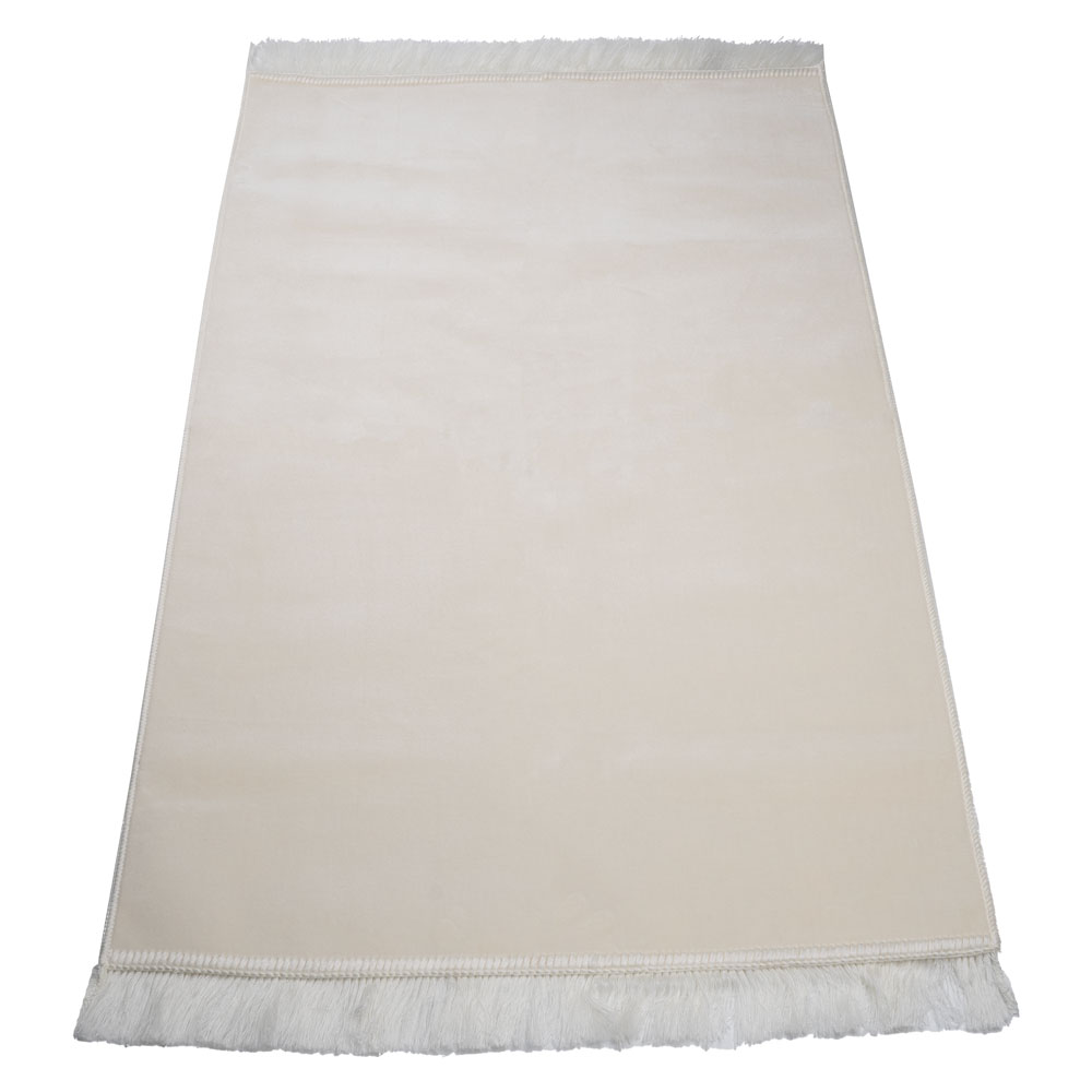 Kadife Velur Seccade Düz Renk (70x110 cm. Krem)