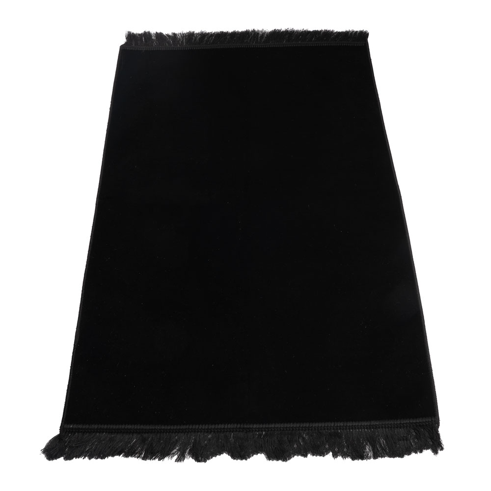 Other - Kadife Velur Seccade Düz Renk (70x110 cm. Siyah)