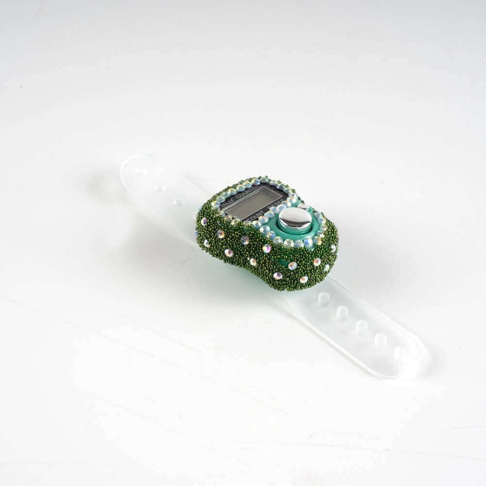 Kum & Boncuklu Zikirmatik (Yeşil)