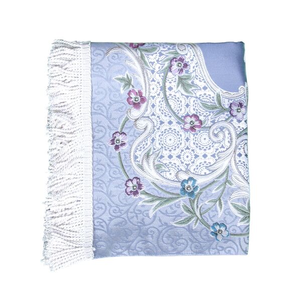 Lace 06 Grey Salah Mat with Lining 