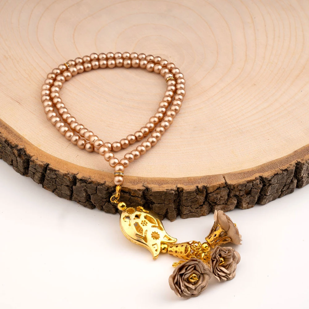 HAYRAT NEŞRİYAT - Laleli Güllü Tesbih Gold (99lu - 6mm) HAYRAT NEŞRİYAT - Laleli Güllü Tesbih Gold (99lu - 6mm)