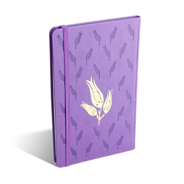 Lilac Striped Notebook, Hardcover