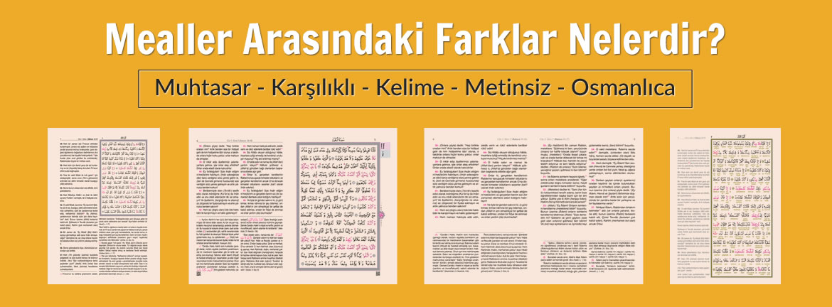 Mealler Arasındaki Farklar Nelerdir?