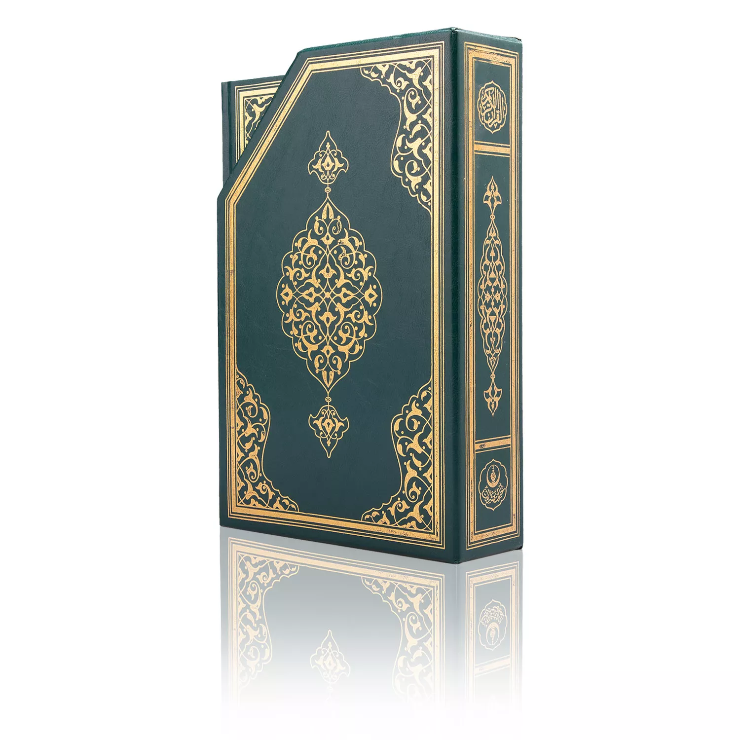 Medium Size 30-Juz-in-Five-Volume Qur'an Al-Kareem (Two-Colour, With Special Box, Stamped)