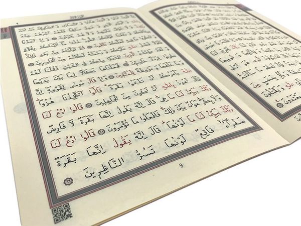 Medium Size 30-Juz Qur'an Al-Kareem (Blue, Paperback, With Box)