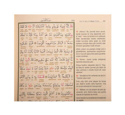 Medium Size Qur'an with Concise Word-for-Word Turkish Translation (Stamped) - Thumbnail