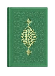 Medium Size Thermo Leather Kuran (Pistachio green, Gilded, Stamped) - Thumbnail