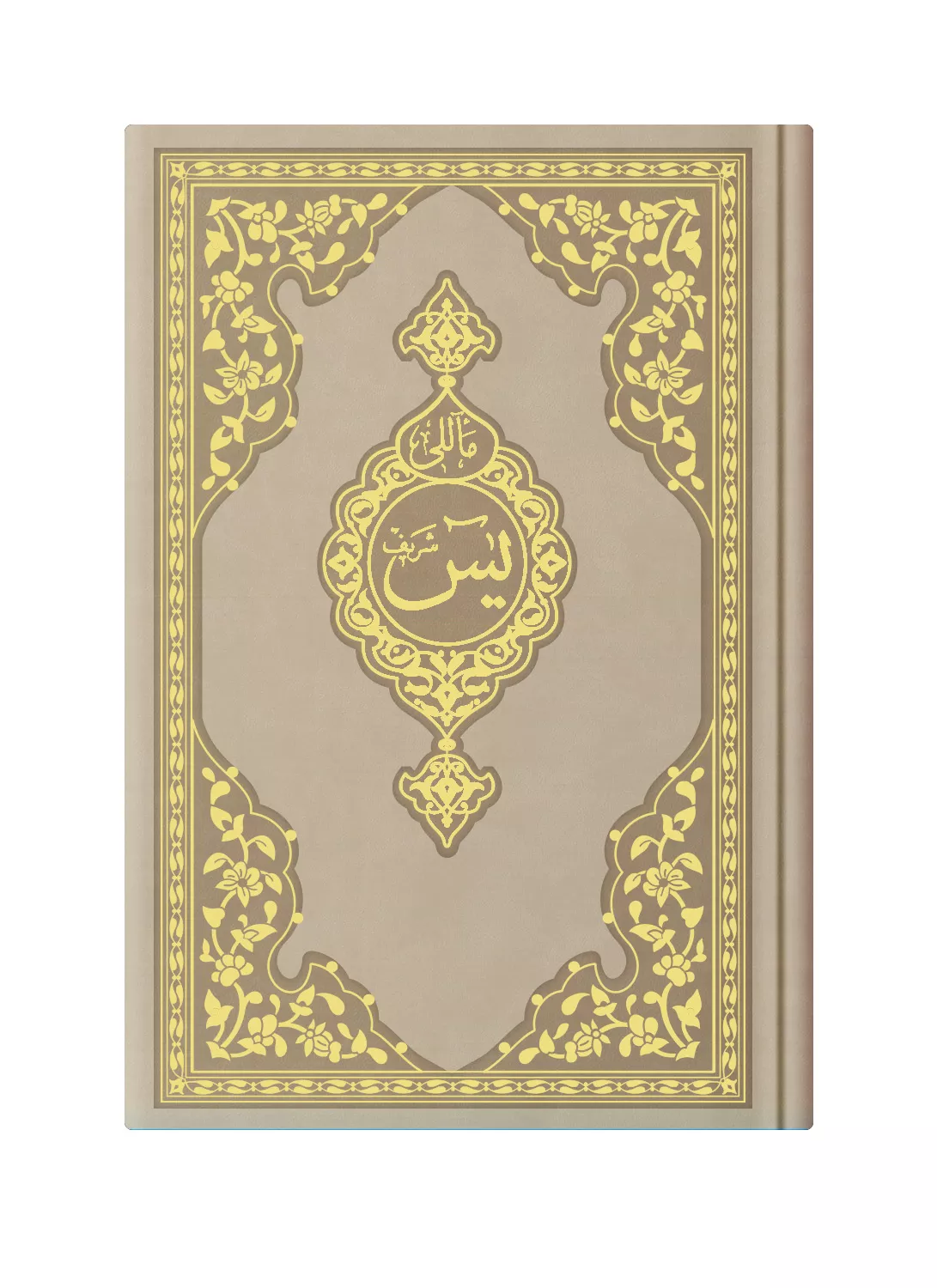 Medium Size Thermo Leather Yasin Juz with Turkish Translation (Mink) - Thumbnail