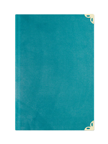 Medium Size Velvet Bound Yasin Juz with Turkish Translation (Turquoise)