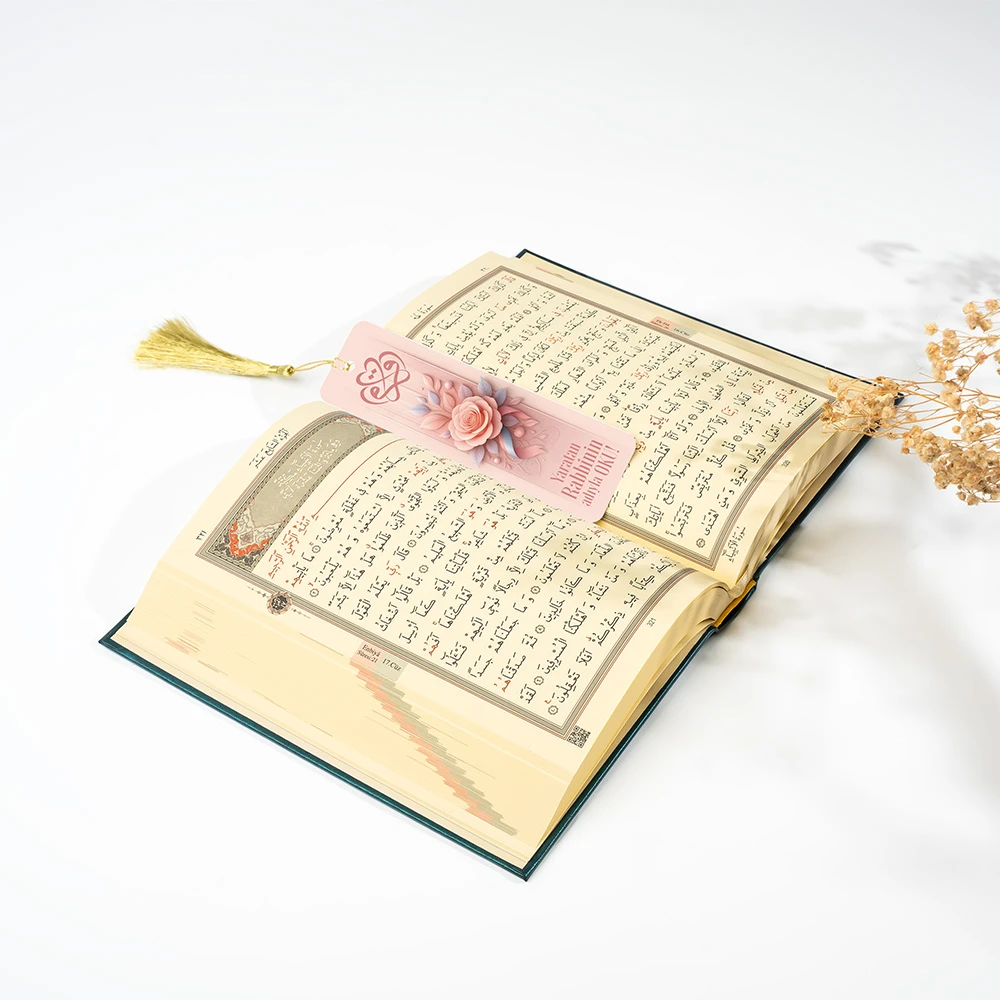 Metal Ayraç Model 19 - İkra Pembe Çiçek