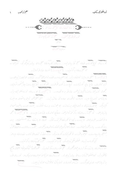 Mucizat-ı Ahmediyye Risalesi, 19. Mektup (Gölgeli - Yazı Eseri)