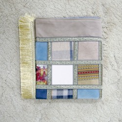 Patchwork Velvet Salah Mat (With Lining) - Thumbnail