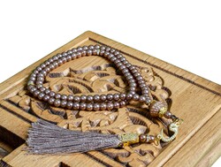 Pearl Salah Beads Mink (99beads) 6 mm.  Shahzada - Thumbnail