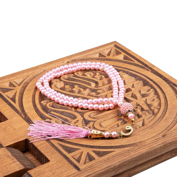 Pearl Salah Beads Pink (99 Beads) 6 mm. - Şehzade