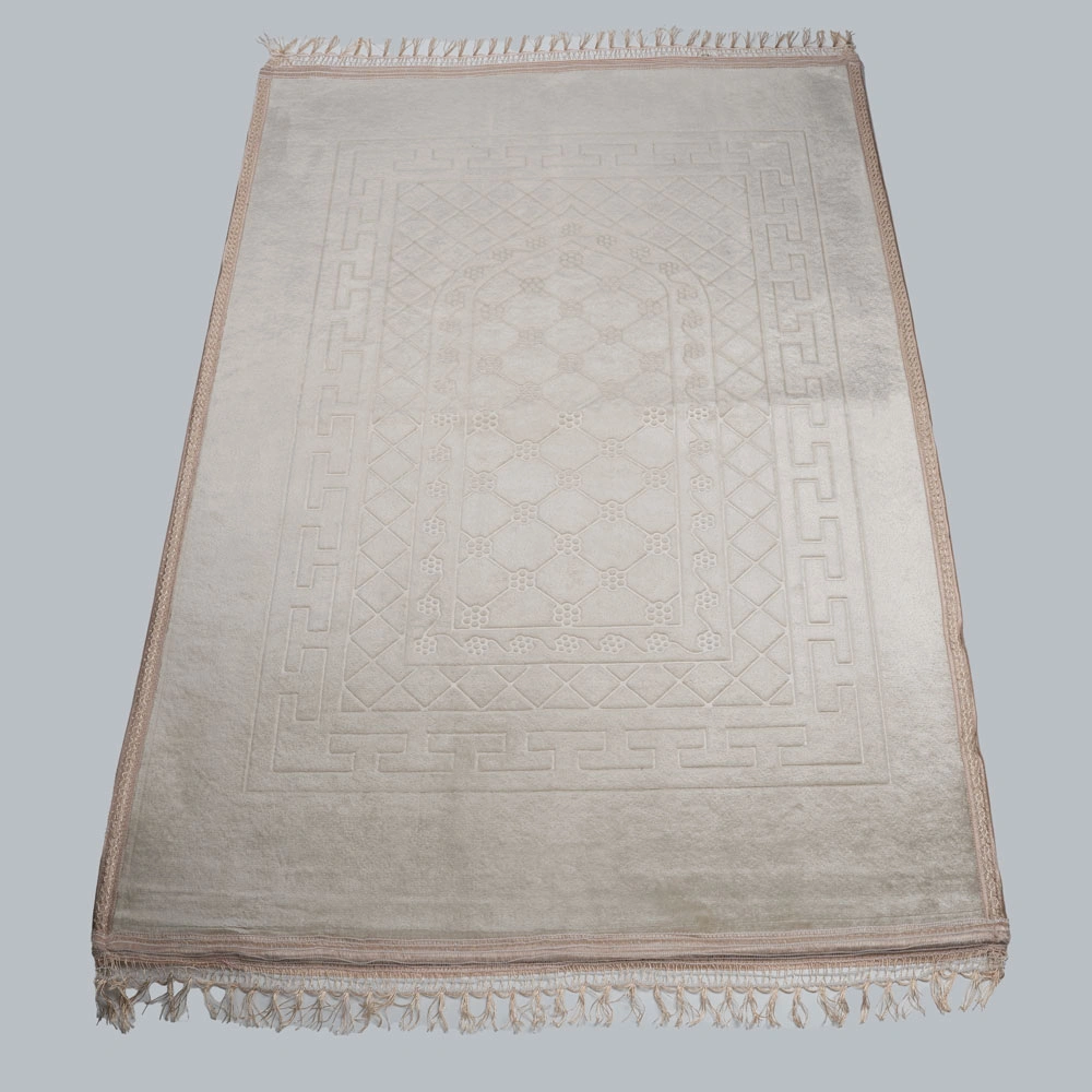 DİĞER - Peluş Seccade Krem (80x120 cm.)