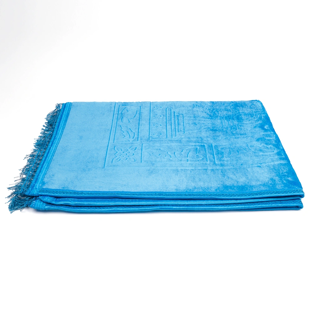 Peluş Seccade Mavi (80x120 cm.)