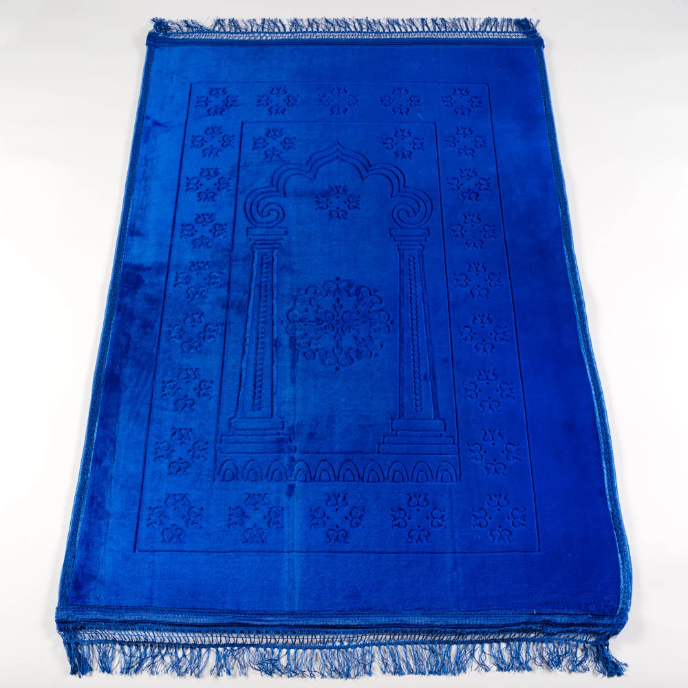 Peluş Seccade Saks Mavi (80x120 cm.)