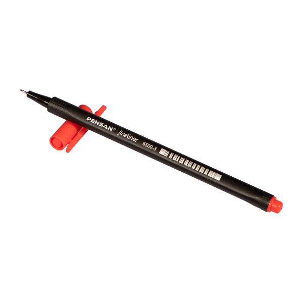 Pensan 6500 Red Fineliner Pen