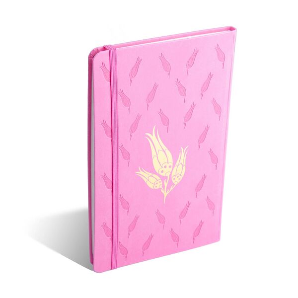 Pink Striped Notebook, Hardcover