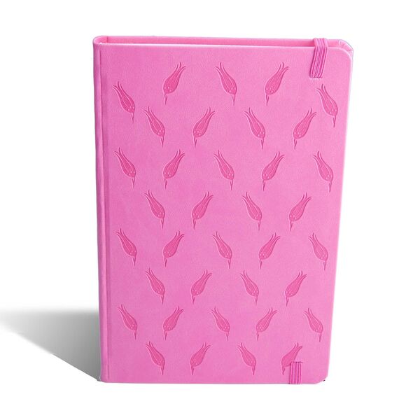Pink Striped Notebook, Hardcover