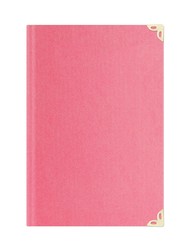Pocket Size Suede Bound Yasin Juz with Turkish Translation (Powder Pink, Lafzullah Front Cover) - Thumbnail