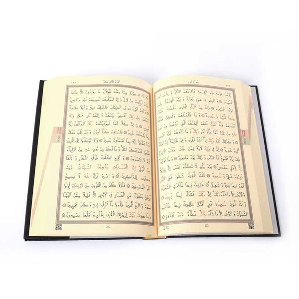 Qur'an Al-Kareem With Kaaba Hardcover (Two-Colour, Bookrest Size, Stamped)