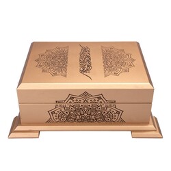 Qur'an Al-Kareem with Wooden Box (0374 - Hafiz Size) - Thumbnail