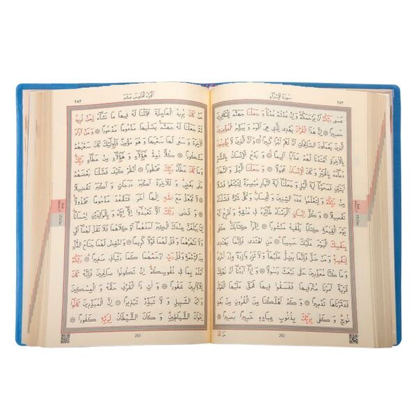 Qur'an Al­Kareem (2 Colour, Blue, Gilded Covered, Bag Size)