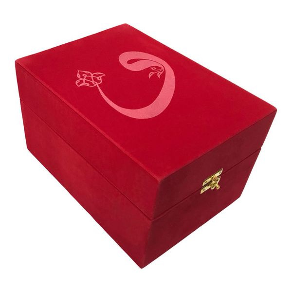 Qur'an-Flag-Cup Set (Red, Velvet Box With Wao Figure) 