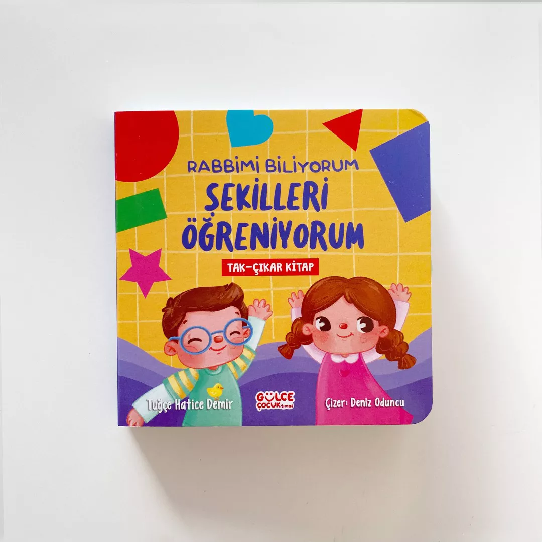 Rabbimi Biliyorum Şekilleri Öğreniyorum (Tak-Çıkar Kitap) - Thumbnail