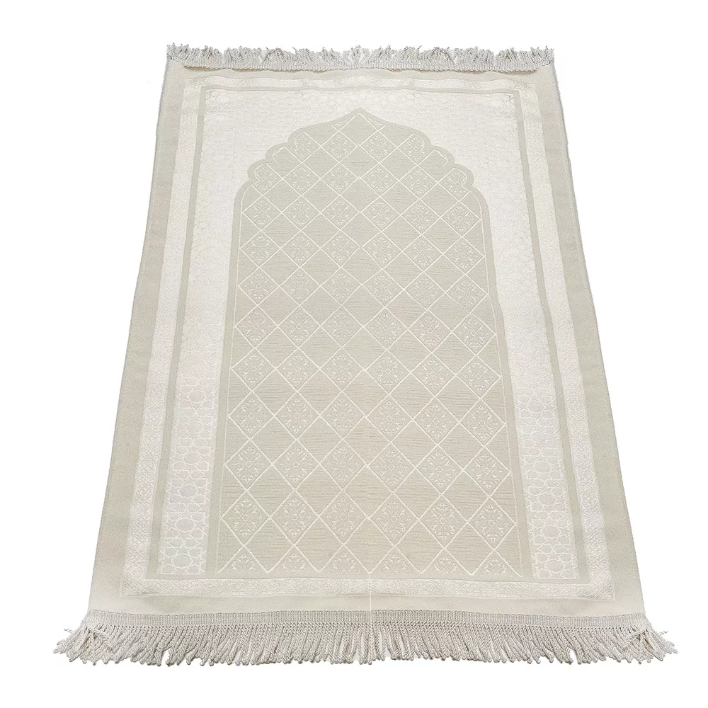 Other - Selçuklu Desenli Astarlı Seccade (Krem)