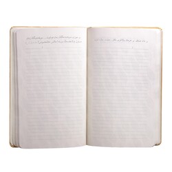 Striped Notebook Golden Colour - Thumbnail