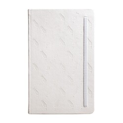 Striped Notebook White - Thumbnail