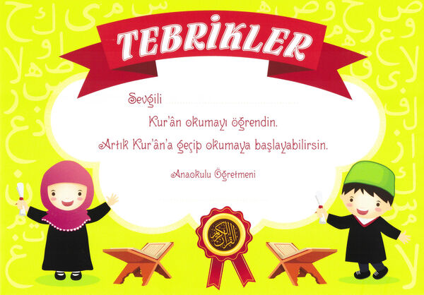 Tebrik Kartı Kuran'a Geçiş