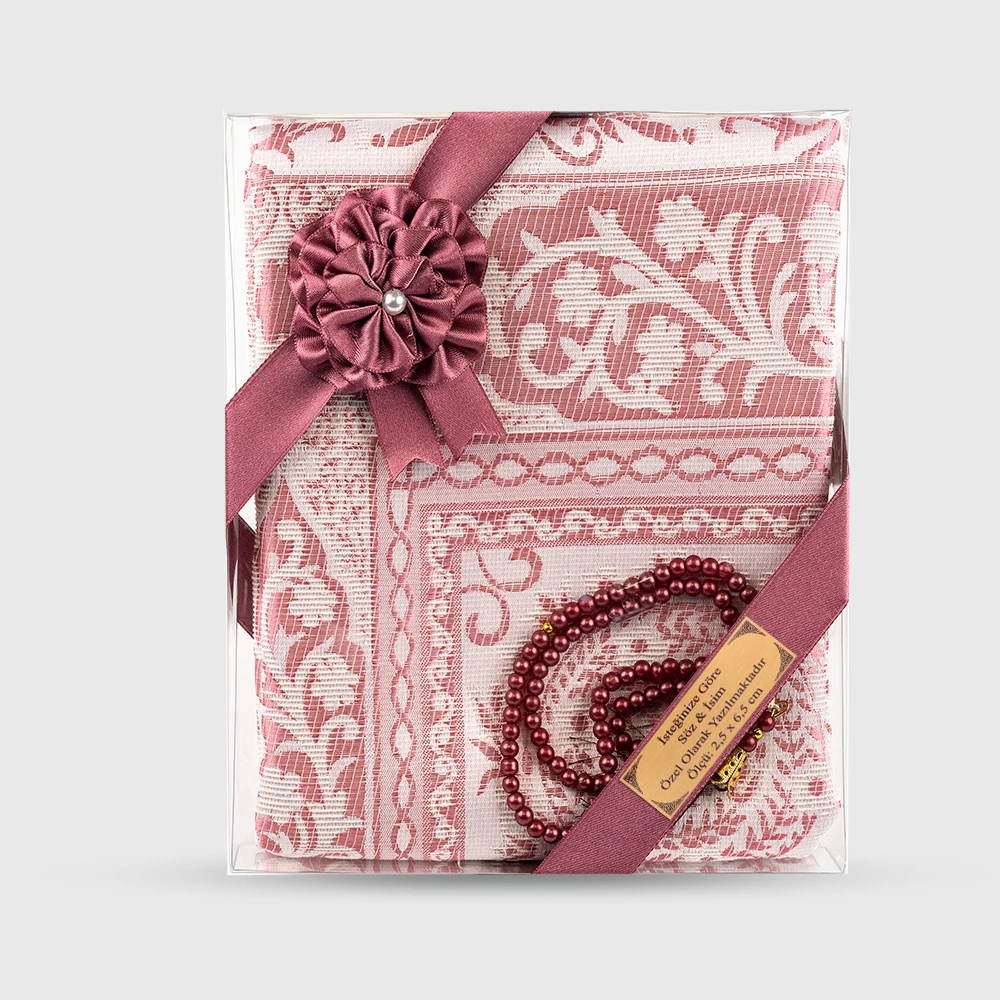 HAYRAT NEŞRİYAT - Tesbih + Seccade Hediye Seti (Bordo)