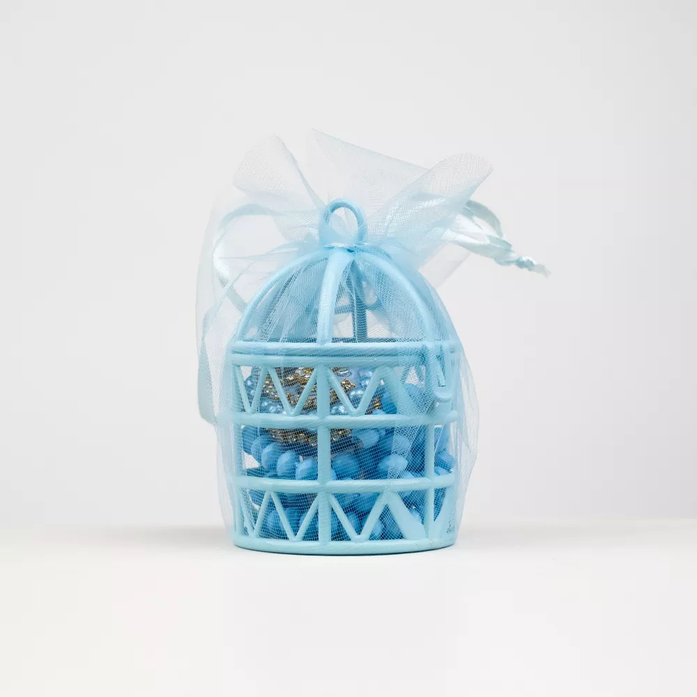 Tül Keseli Gül Kokulu Tesbih + Zikirmatik Hediye Seti - Thumbnail