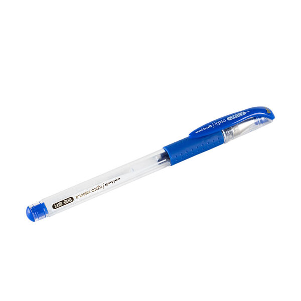 Uni-Ball Signo Needle 0.38 Mavi İğne Uçlu Çizgi Kalemi