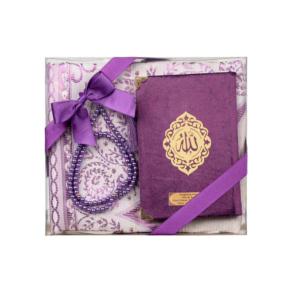 HAYRAT NEŞRİYAT - Yasin + Seccade + Tesbih Hediye Seti (Çanta Boy, Raşel Cilt, ŞemsLafzatullah, Mor) HAYRAT NEŞRİYAT - Yasin + Seccade + Tesbih Hediye Seti (Çanta Boy, Raşel Cilt, ŞemsLafzatullah, Mor)